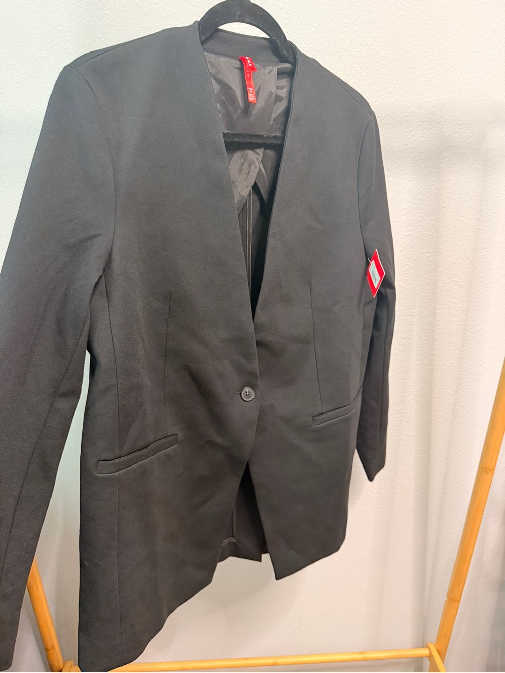 Women's Black Single-Button Blazer by Spanx - Picture 5 of 6